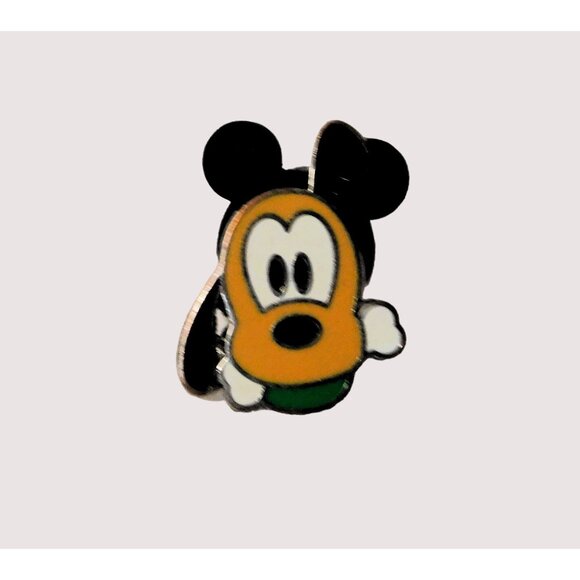 Disney Pluto 2008 Official Trading Pin Mickey Ears Back Enamel Metal Cute Quirky - Picture 2 of 5